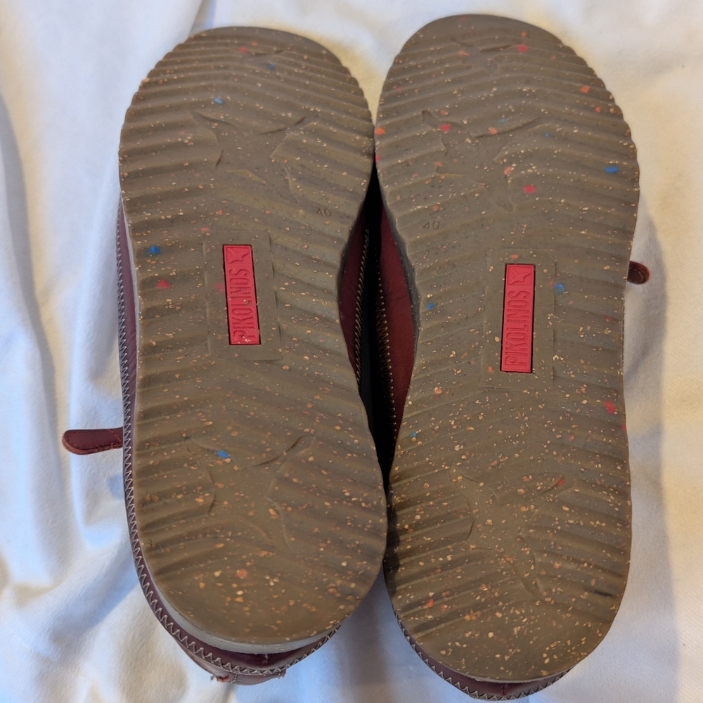 Pikolinos Mallorca Sneaker Size 40 Maroon/Burgundy - Picture 3 of 15